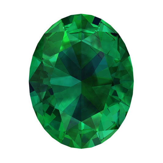 1 to 3 ct Oval Cut VVS1 Simulated Green Emerald May Birthstone