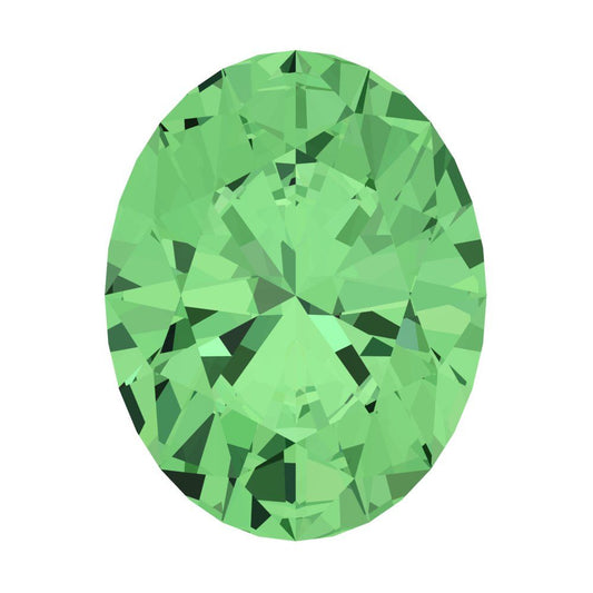 1 to 3 ct Oval Cut VVS1 Simulated Light Green August Birthstone