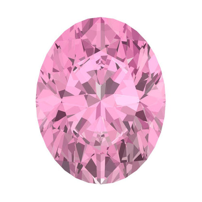 1 to 3 ct Oval Cut VVS1 Simulated Pink October Birthstone