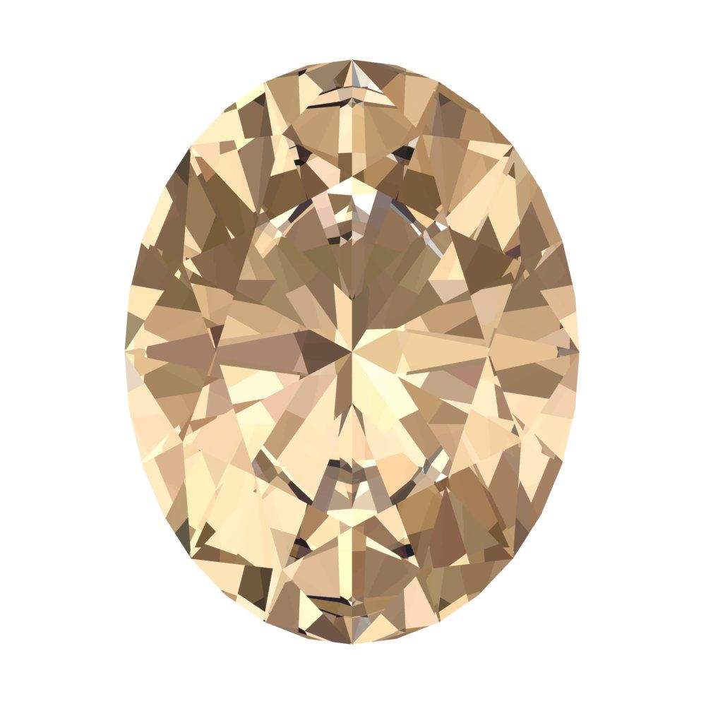 1 to 3 ct Oval Cut VVS1 Synthetic Yellow moissanite November Birthstone