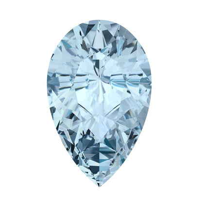 0.25 to 2.5 ct Pear Cut VVS1 Natural Swiss blue topaz March Birthstone