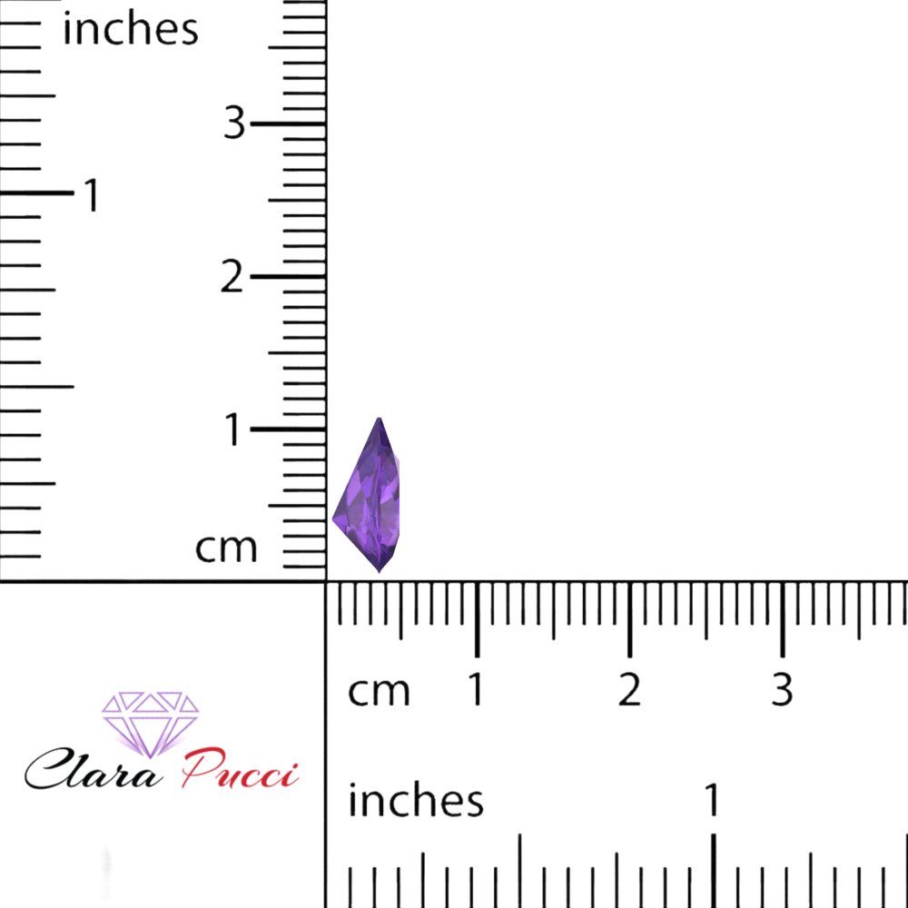 0.25 to 2.5 ct Pear Cut VVS1 Natural Purple Amethyst February Birthstone