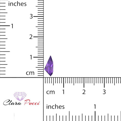 0.25 to 2.5 ct Pear Cut VVS1 Natural Purple Amethyst February Birthstone