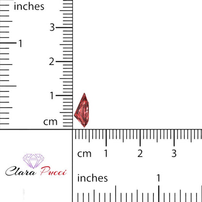0.25 to 2.5 ct Pear Cut VVS1 Natural Red Garnet January Birthstone