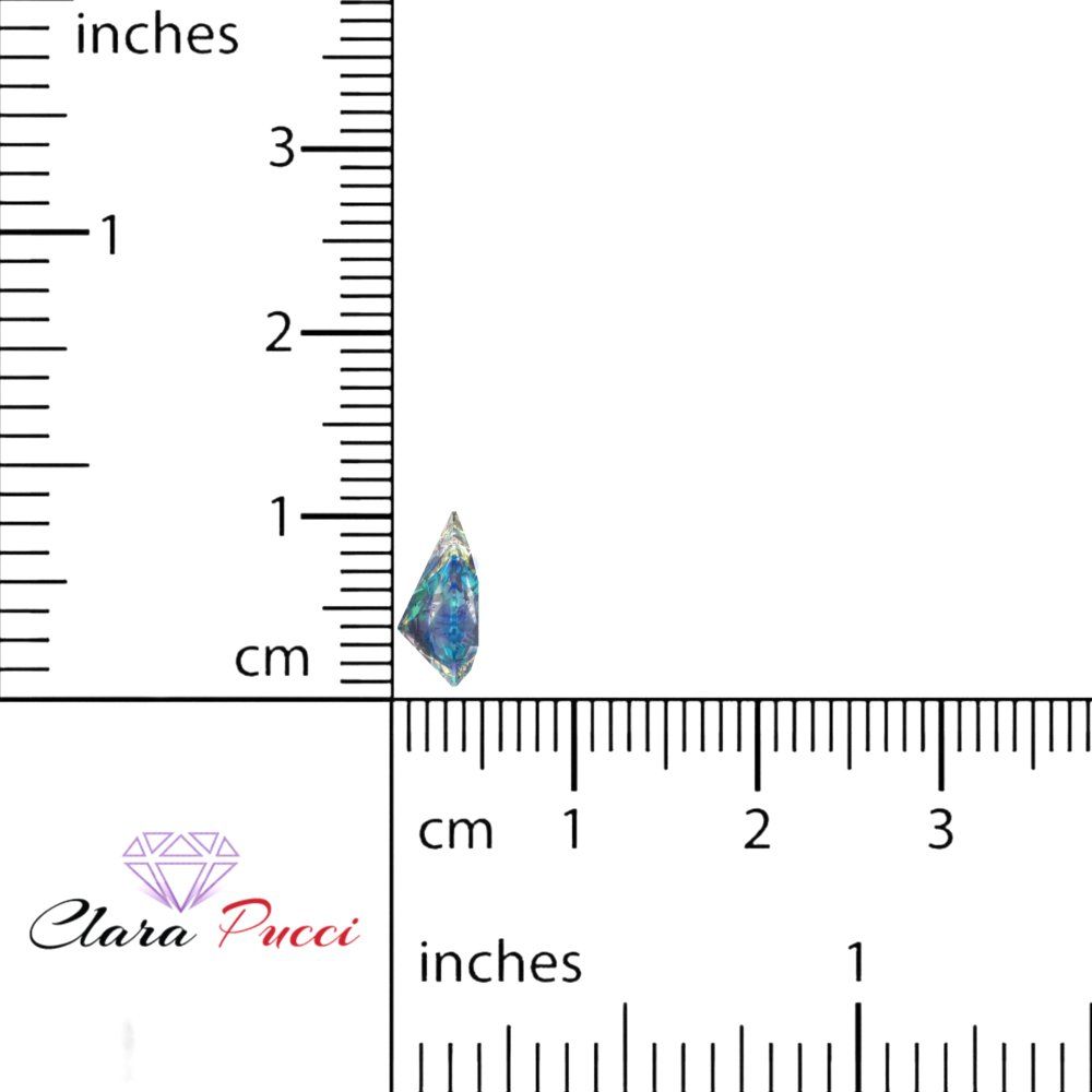 0.25 to 2.5 ct Pear Cut VVS1 Synthetic Blue moissanite September Birthstone