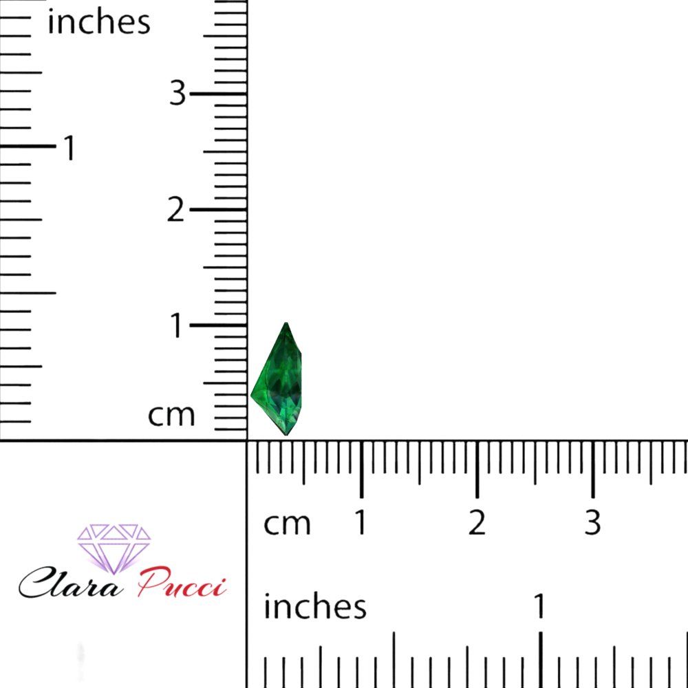 0.25 to 2.5 ct Pear Cut VVS1 Simulated Green Emerald May Birthstone
