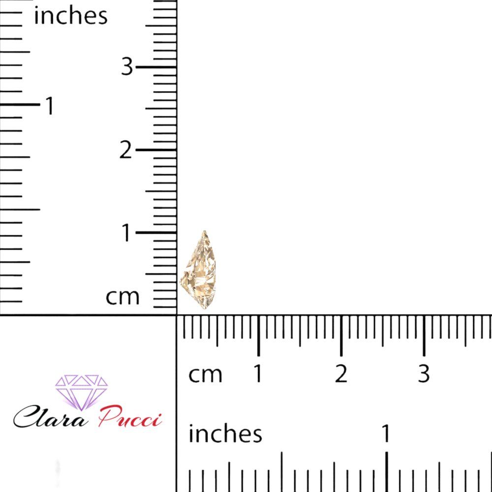 0.25 to 2.5 ct Pear Cut VVS1 Natural Brown Morganite November Birthstone