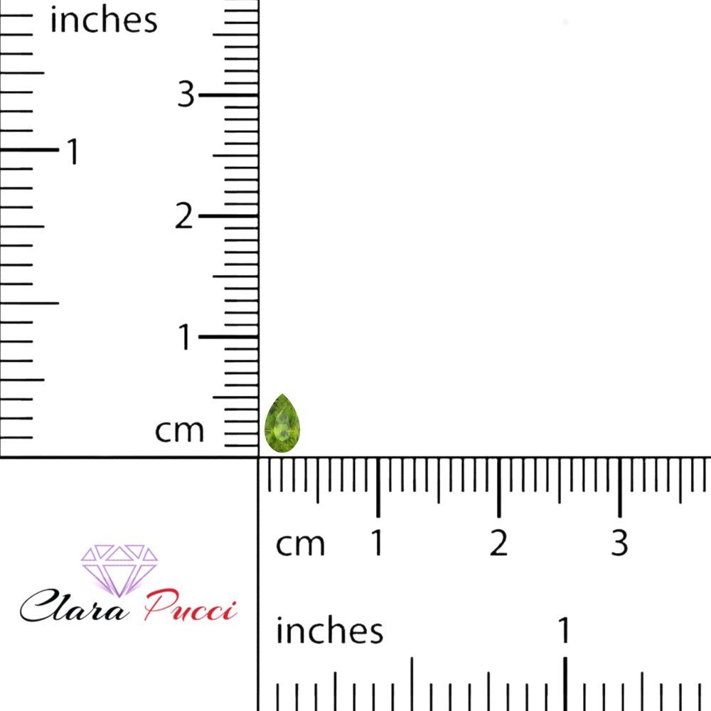 0.25 to 2.5 ct Pear Cut VVS1 Natural Green Peridot August Birthstone