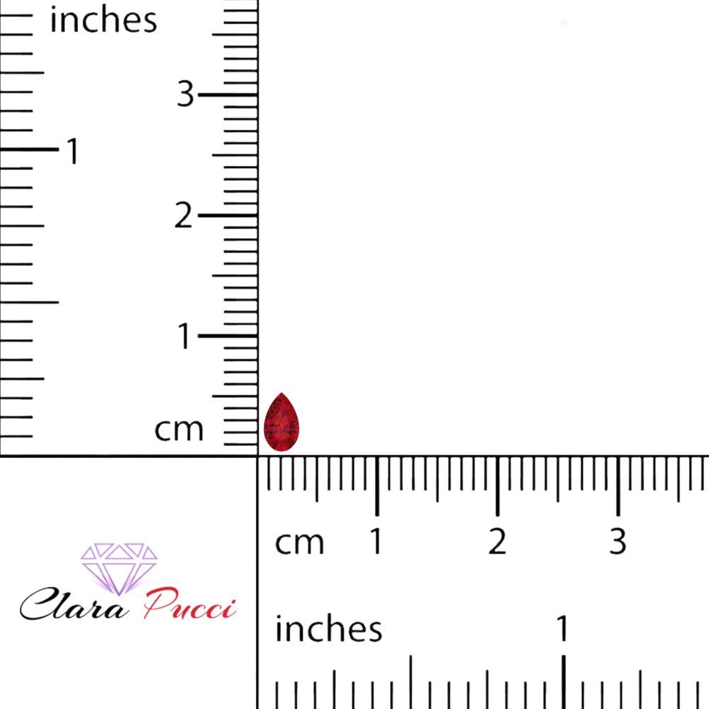 0.25 to 2.5 ct Pear Cut VVS1 Simulated Pink tourmaline July Birthstone