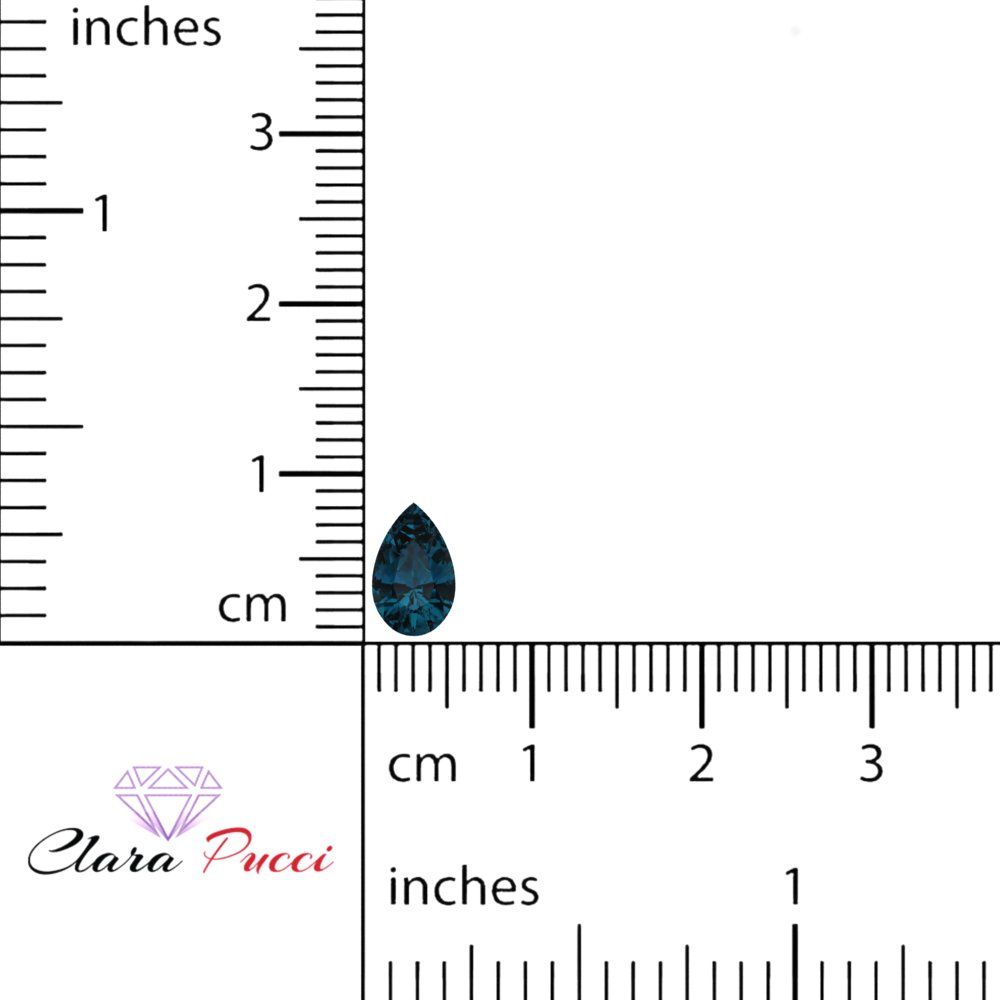 0.25 to 2.5 ct Pear Cut VVS1 Natural london blue topaz September Birthstone