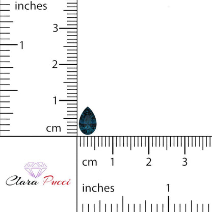 0.25 to 2.5 ct Pear Cut VVS1 Natural london blue topaz September Birthstone