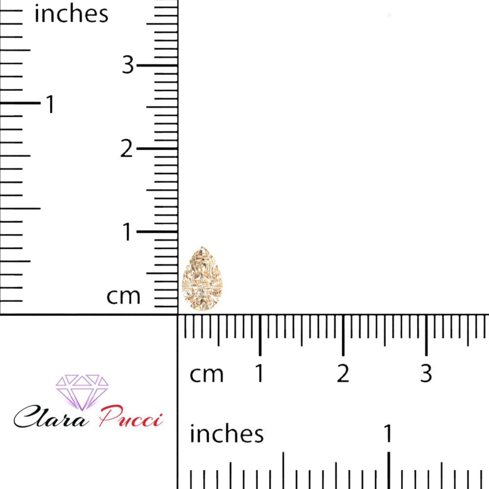 0.25 to 2.5 ct Pear Cut VVS1 Natural Brown Morganite November Birthstone
