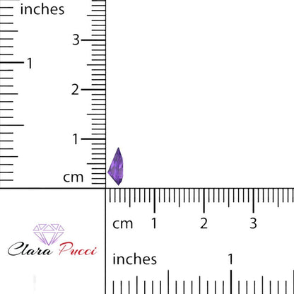 0.25 to 2.5 ct Pear Cut VVS1 Natural Purple Amethyst February Birthstone