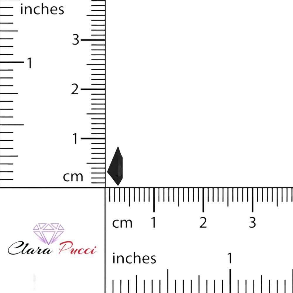 0.25 to 2.5 ct Pear Cut VVS1 Natural Black Onyx December Birthstone