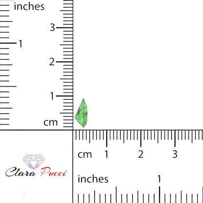 0.25 to 2.5 ct Pear Cut VVS1 Simulated Light Green August Birthstone