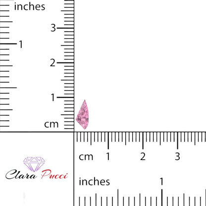 0.25 to 2.5 ct Pear Cut VVS1 Simulated Pink October Birthstone