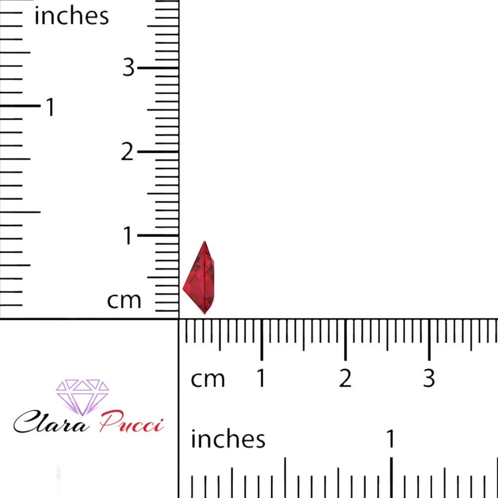 0.25 to 2.5 ct Pear Cut VVS1 Simulated Pink tourmaline July Birthstone