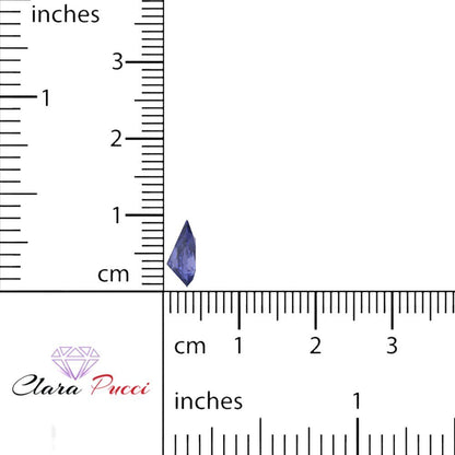 0.25 to 2.5 ct Pear Cut VVS1 Simulated Blue Tanzanite September Birthstone