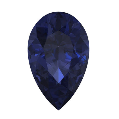 0.25 to 2.5 ct Pear Cut VVS1 Simulated Blue sapphire September Birthstone