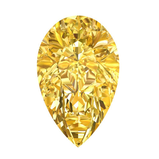 0.25 to 2.5 ct Pear Cut VVS1 Natural Yellow Citrine November Birthstone