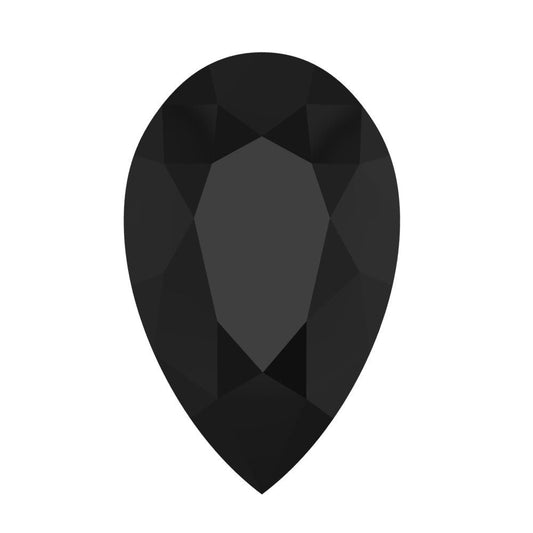 0.25 to 2.5 ct Pear Cut VVS1 Natural Black Onyx December Birthstone