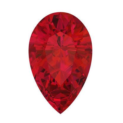 0.25 to 2.5 ct Pear Cut VVS1 Simulated Pink tourmaline July Birthstone