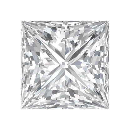 0.25 to 3 ct Princess Cut VVS1 Synthetic Clear Moissanite April Birthstone