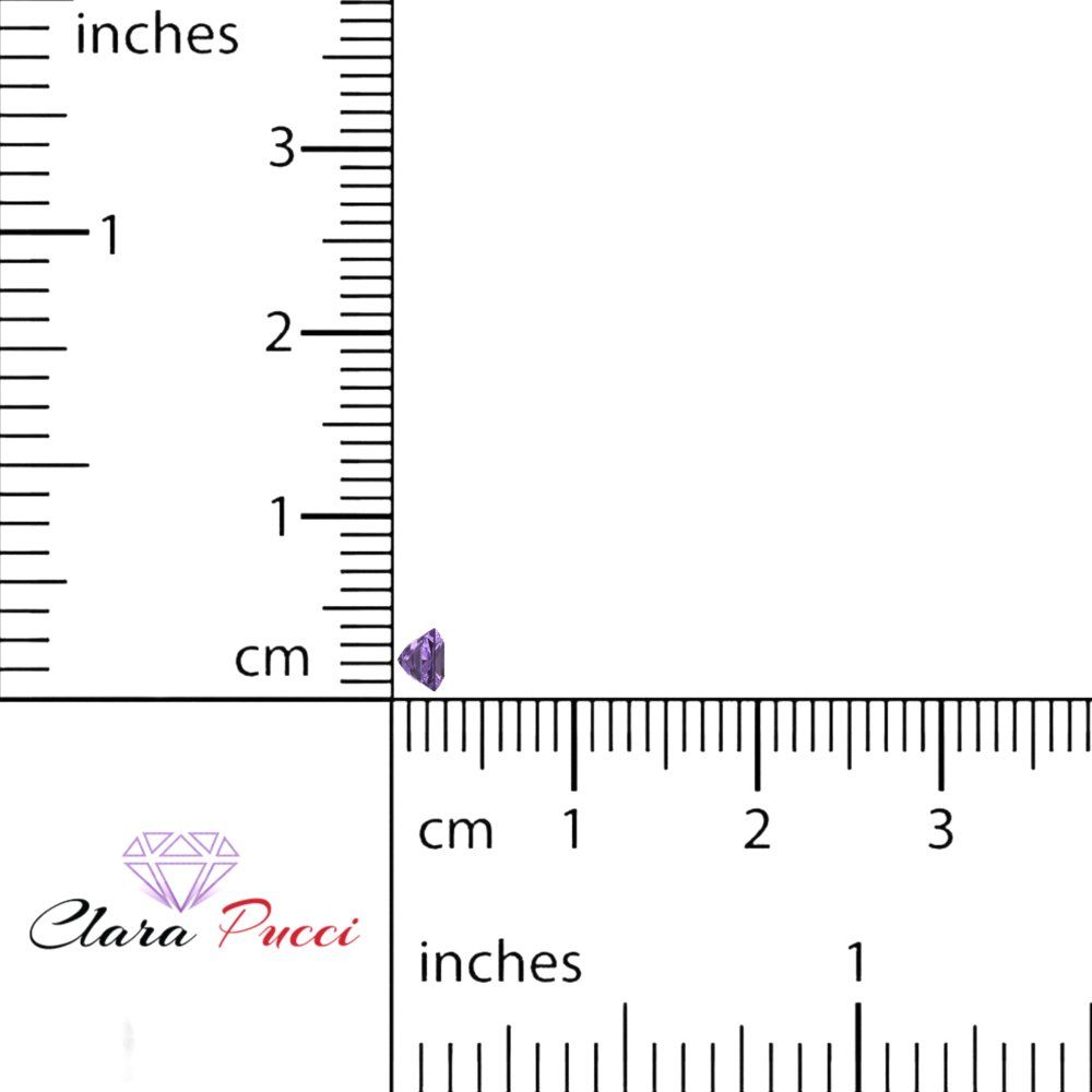0.25 to 3 ct Princess Cut VVS1 Simulated Purple Alexandrite February Birthstone