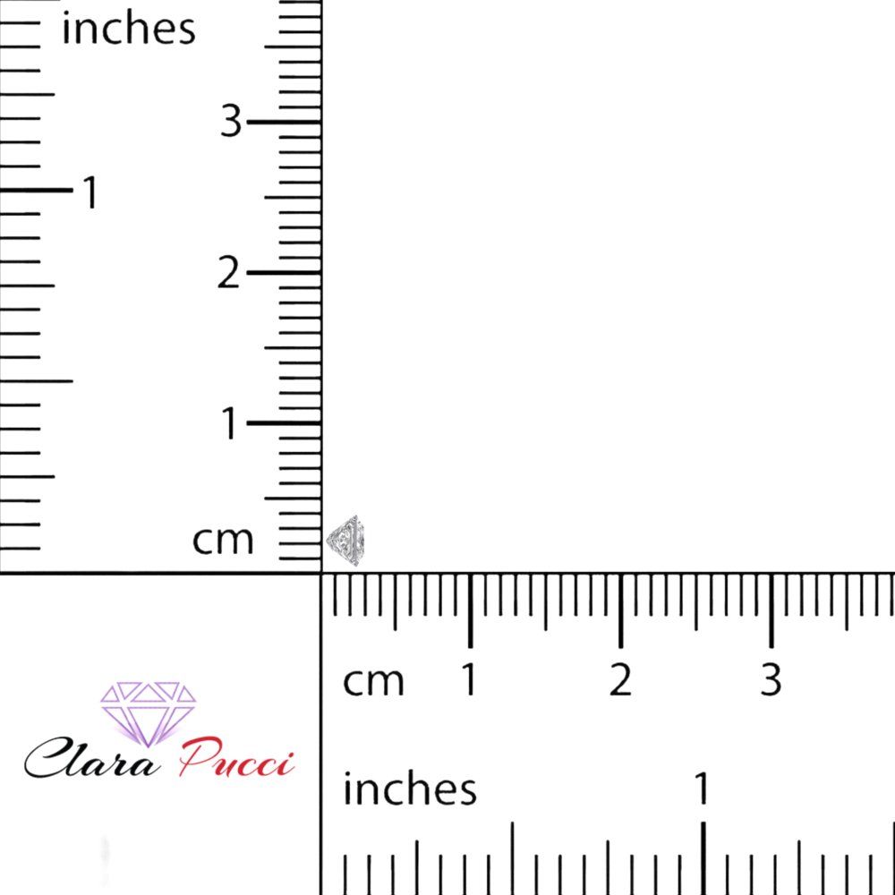 0.25 to 3 ct Princess Cut VVS1 Synthetic Clear Moissanite April Birthstone