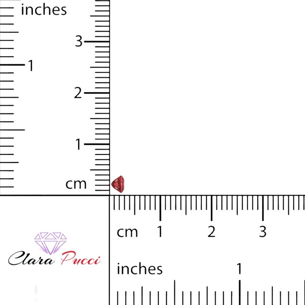 0.25 to 3 ct Princess Cut VVS1 Natural Red Garnet January Birthstone