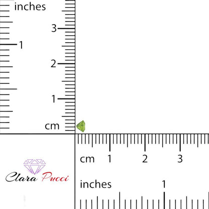 0.25 to 3 ct Princess Cut VVS1 Natural Green Peridot August Birthstone