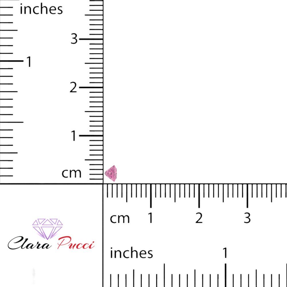 0.25 to 3 ct Princess Cut VVS1 Simulated Pink October Birthstone