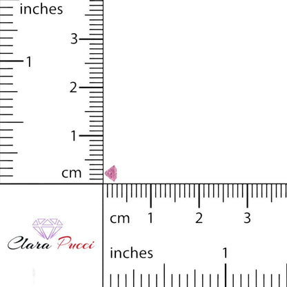 0.25 to 3 ct Princess Cut VVS1 Simulated Pink October Birthstone