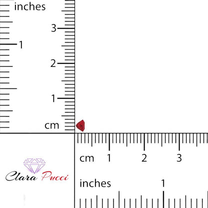 0.25 to 3 ct Princess Cut VVS1 Simulated Pink Ruby July Birthstone