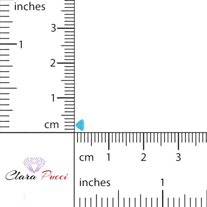 0.25 to 3 ct Princess Cut VVS1 Simulated Blue Turquoise December Birthstone