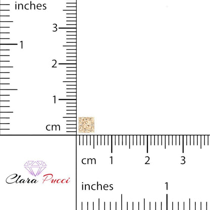0.25 to 3 ct Princess Cut VVS1 Natural Brown Morganite November Birthstone