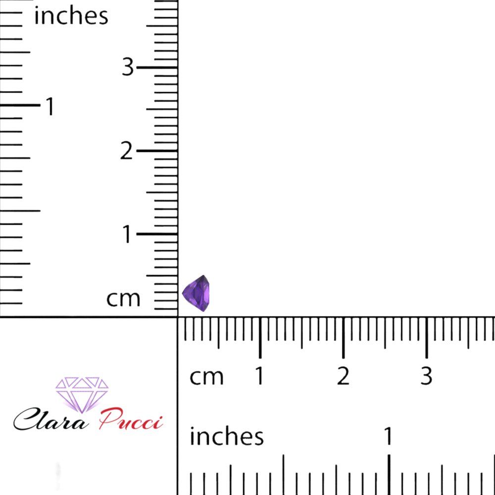 0.25 to 3 ct Princess Cut VVS1 Natural Purple Amethyst February Birthstone
