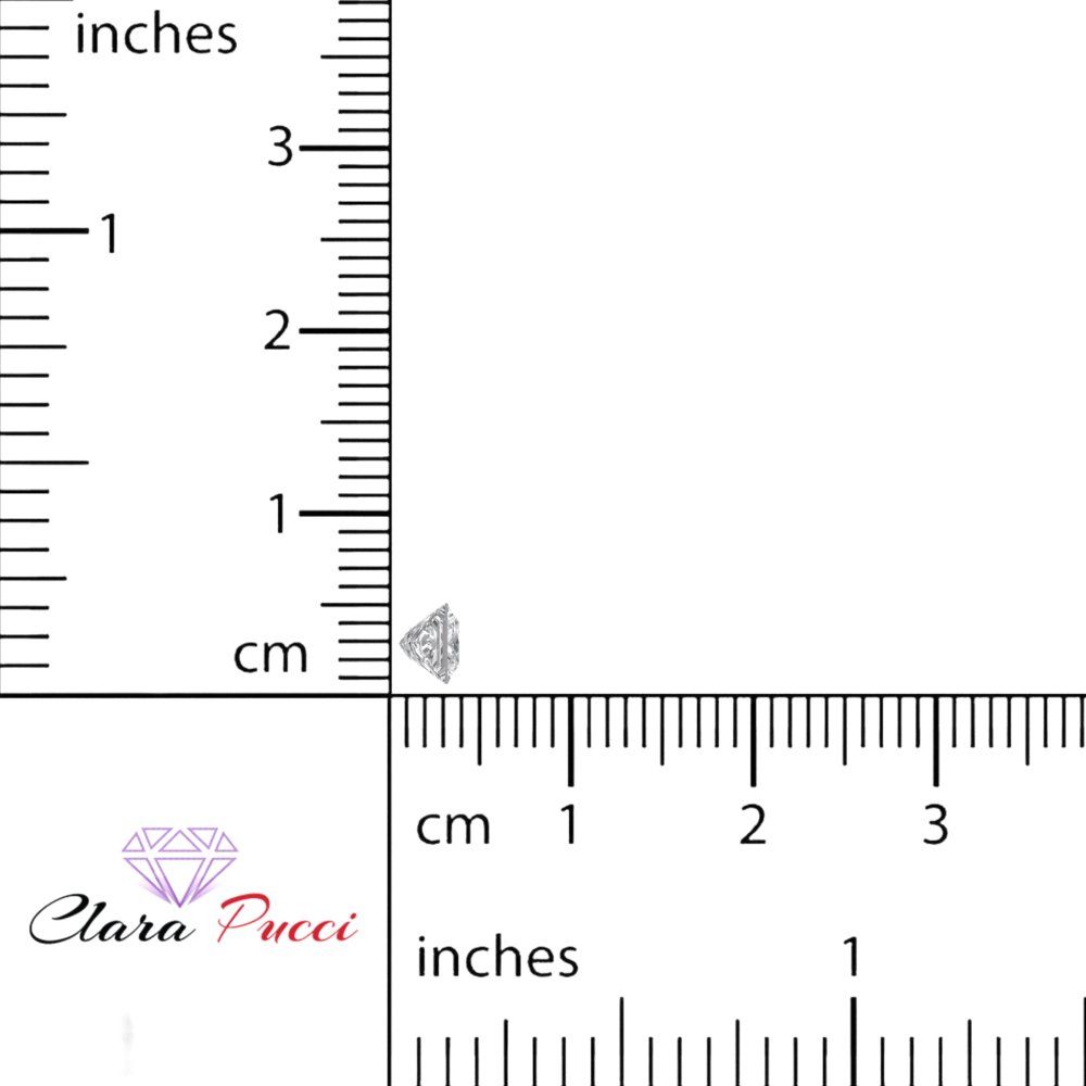 0.25 to 3 ct Princess Cut VVS1 Synthetic Clear Moissanite April Birthstone
