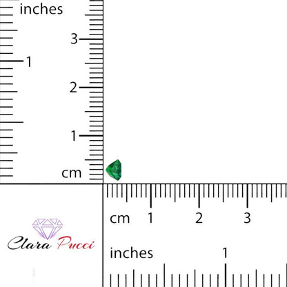 0.25 to 3 ct Princess Cut VVS1 Simulated Green Emerald May Birthstone