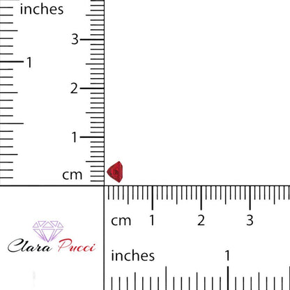 0.25 to 3 ct Princess Cut VVS1 Simulated Pink Ruby July Birthstone