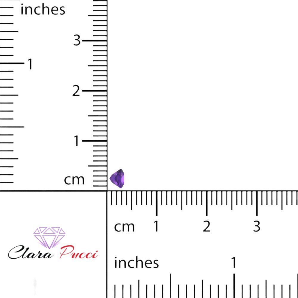 0.25 to 3 ct Princess Cut VVS1 Natural Purple Amethyst February Birthstone