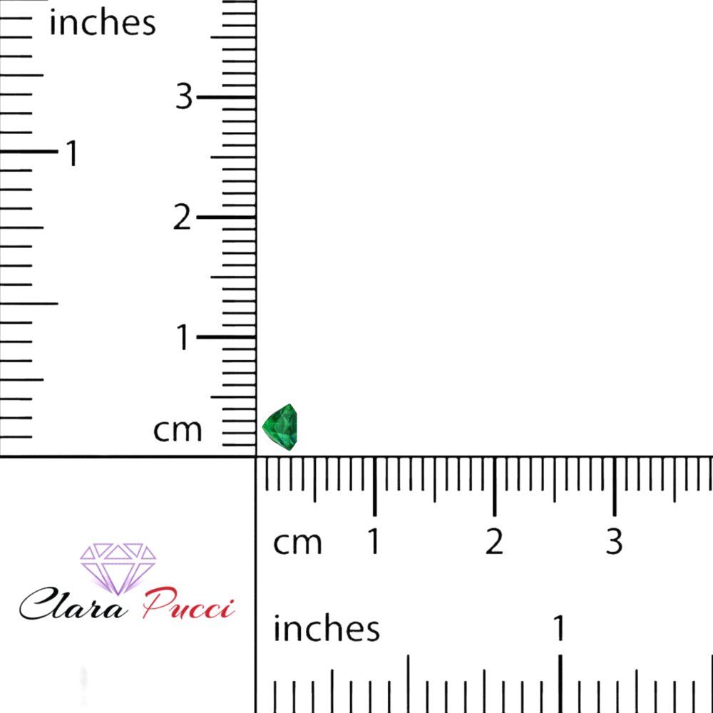 0.25 to 3 ct Princess Cut VVS1 Simulated Green Emerald May Birthstone