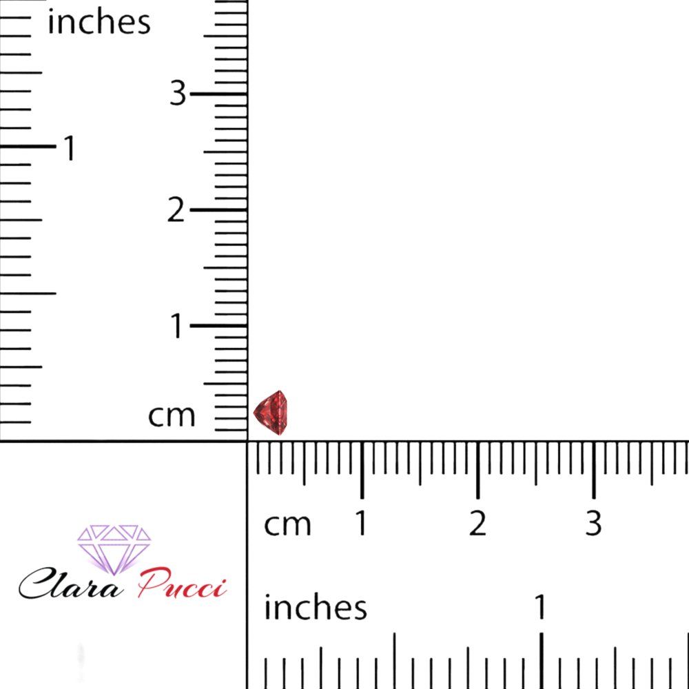 0.25 to 3 ct Princess Cut VVS1 Natural Red Garnet January Birthstone