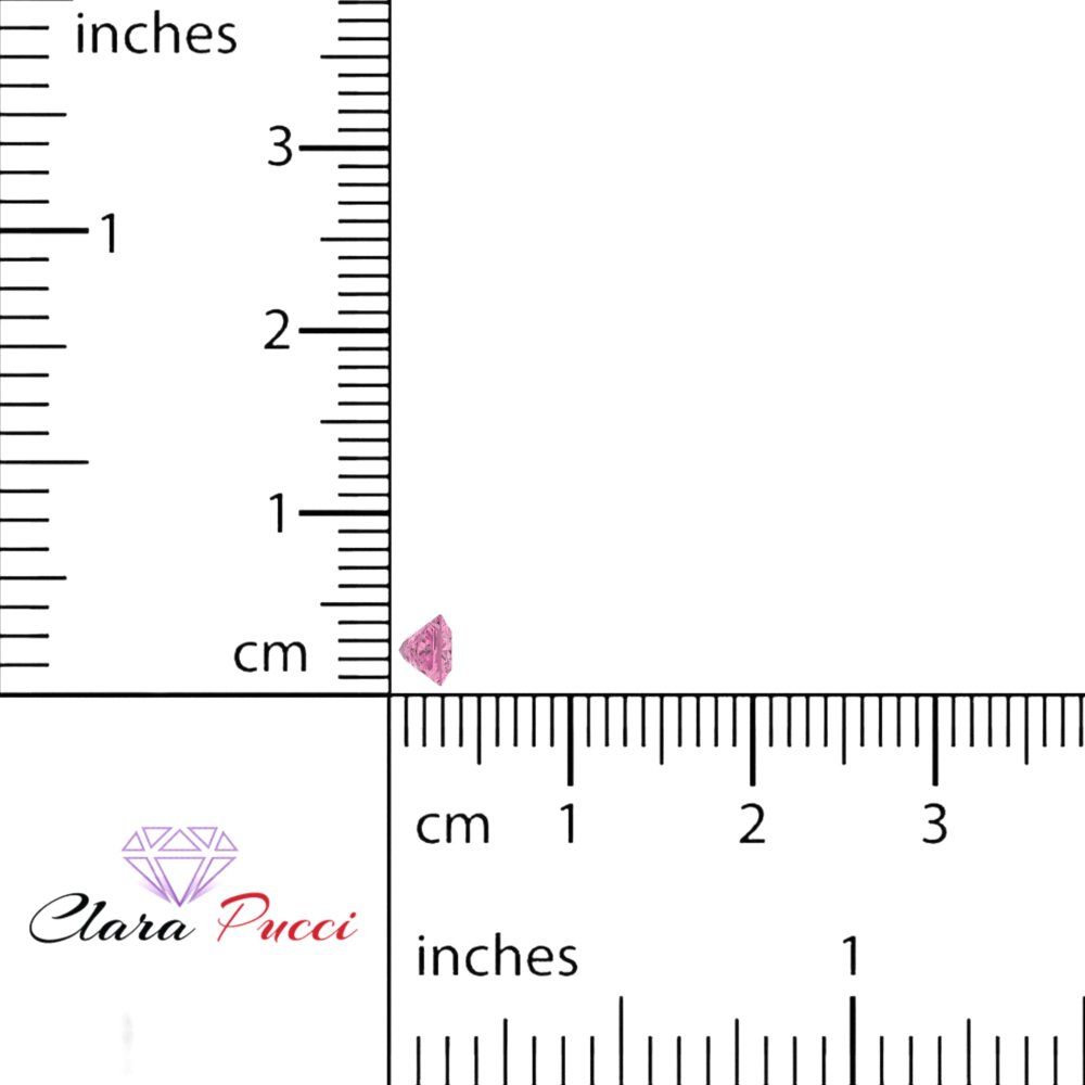 0.25 to 3 ct Princess Cut VVS1 Simulated Pink October Birthstone