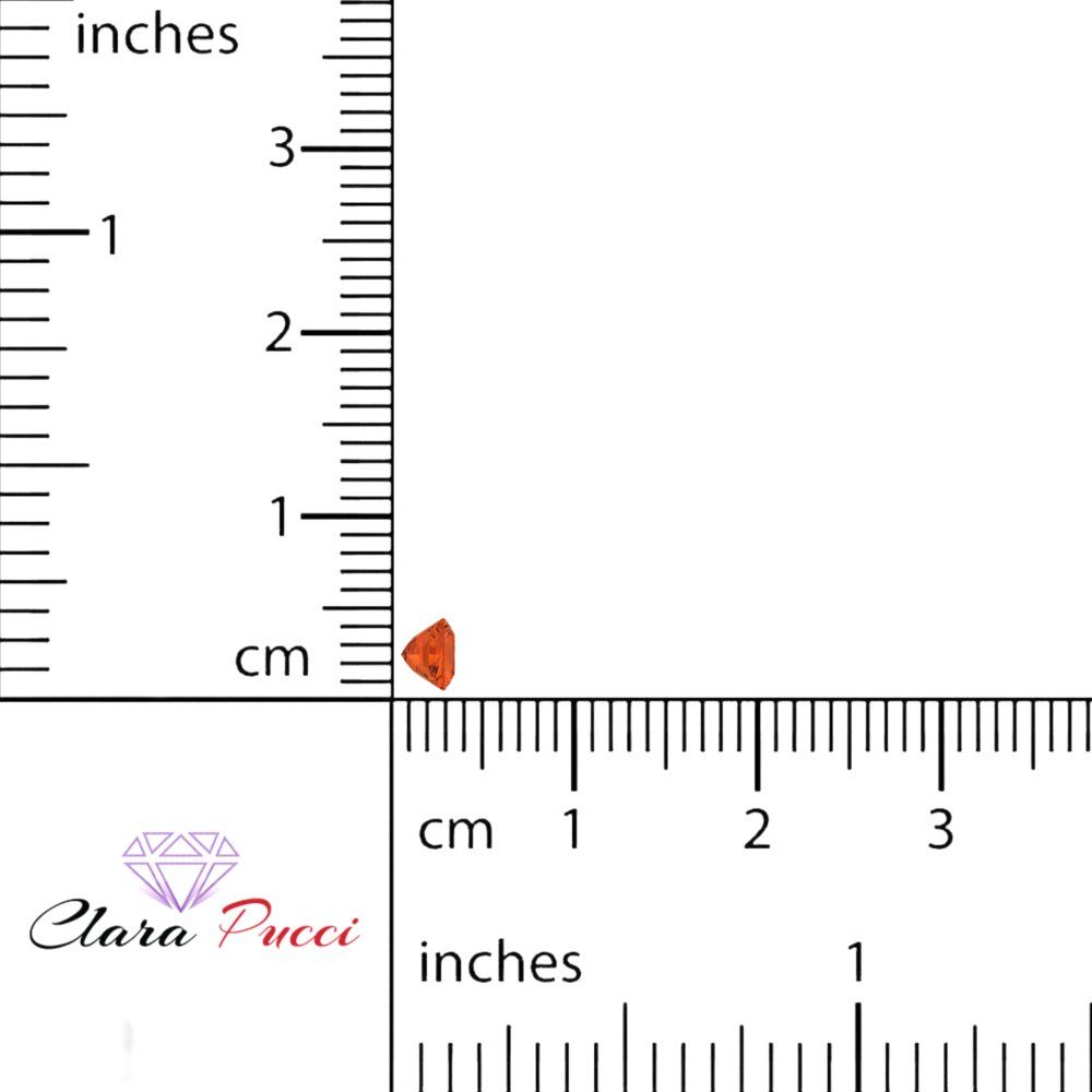 0.25 to 3 ct Princess Cut VVS1 Simulated Red January Birthstone