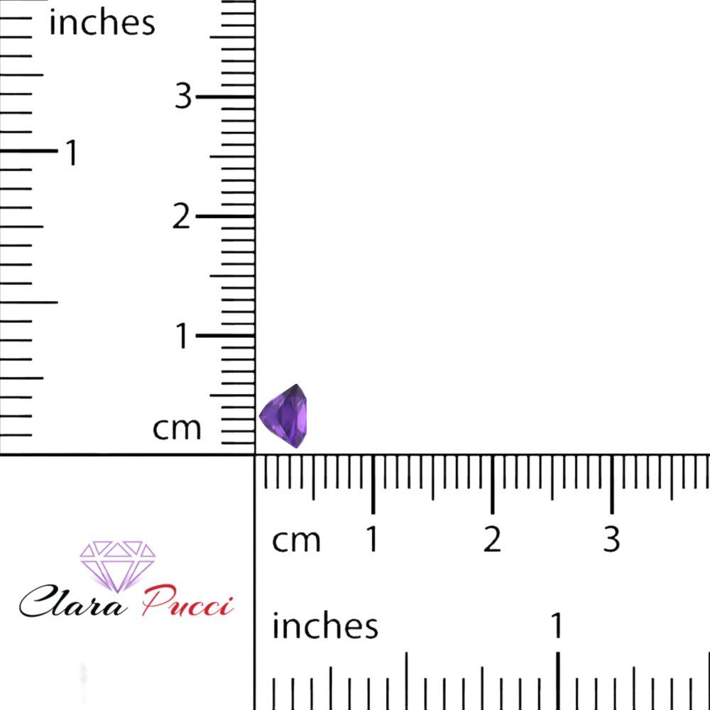 0.25 to 3 ct Princess Cut VVS1 Natural Purple Amethyst February Birthstone