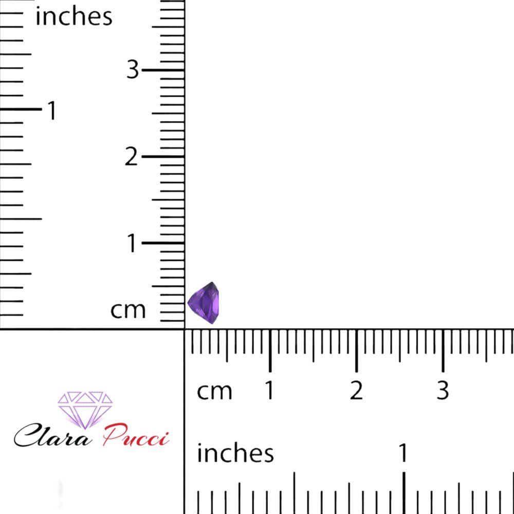 0.25 to 3 ct Princess Cut VVS1 Natural Purple Amethyst February Birthstone