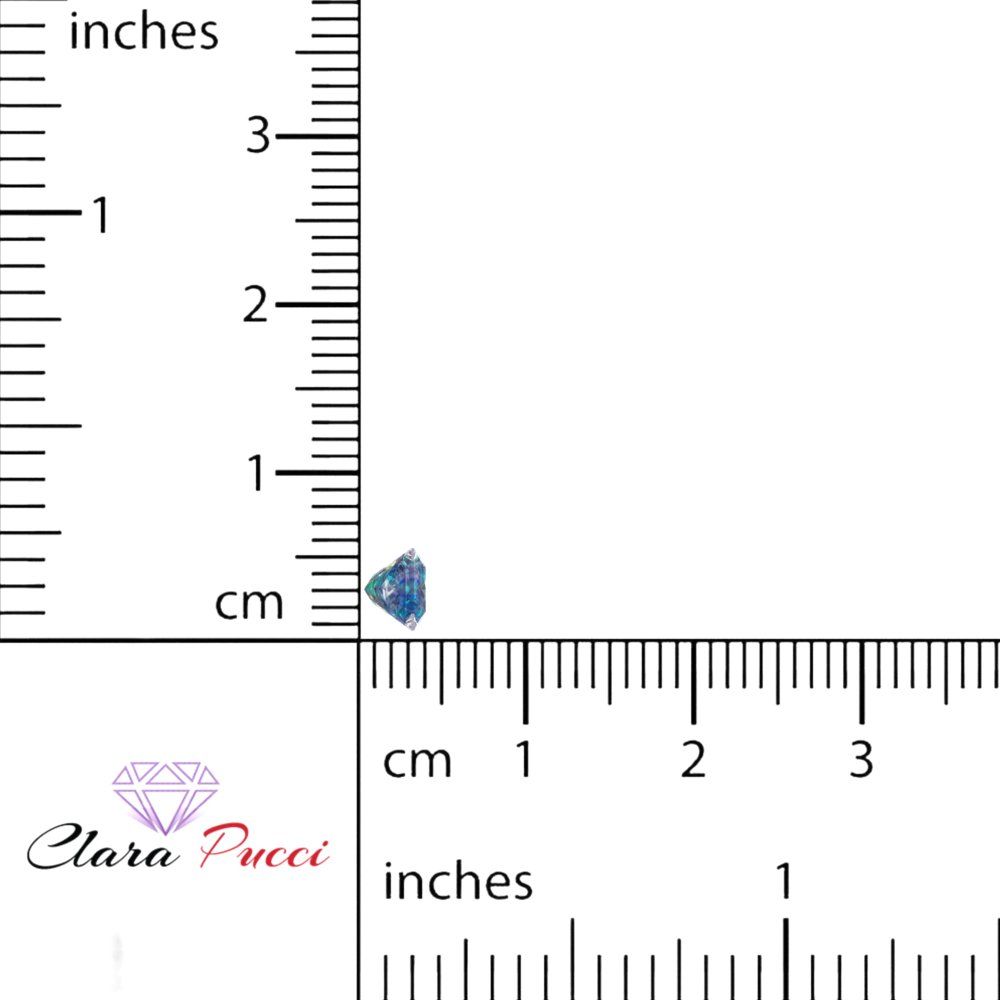 0.25 to 3 ct Princess Cut VVS1 Synthetic Blue moissanite September Birthstone