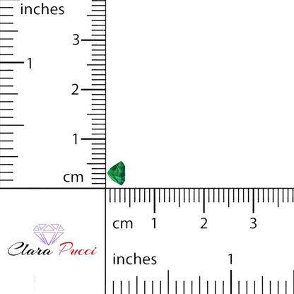 0.25 to 3 ct Princess Cut VVS1 Simulated Green Emerald May Birthstone