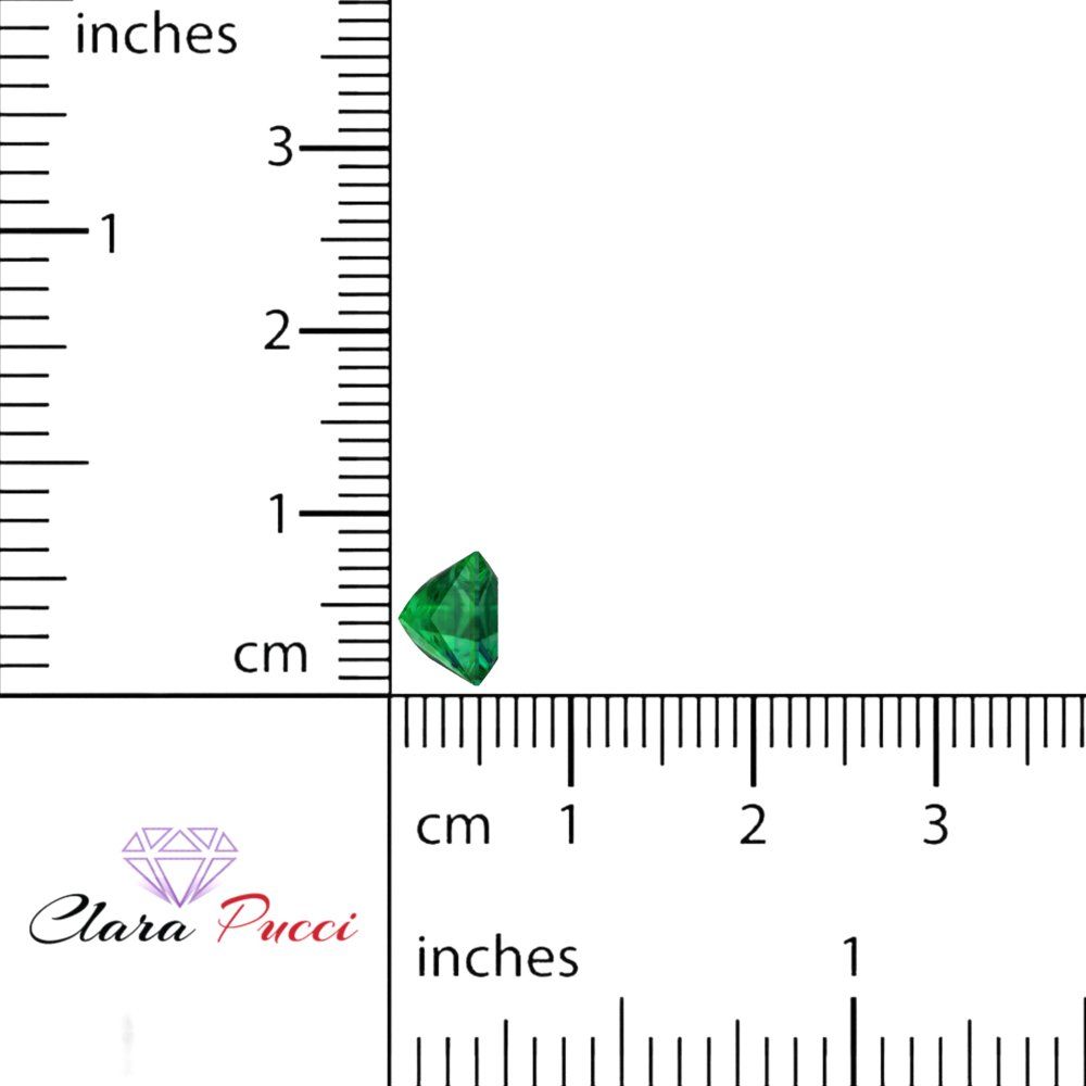 0.25 to 3 ct Princess Cut VVS1 Simulated Green Emerald May Birthstone